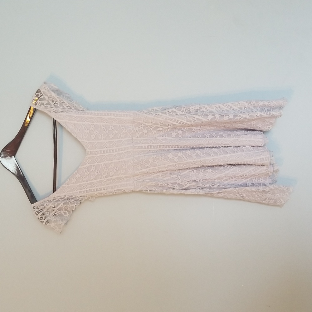Purple lace dress
